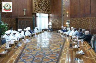 مشهد عام للقاء بمشاركة الوفد السوداني.
